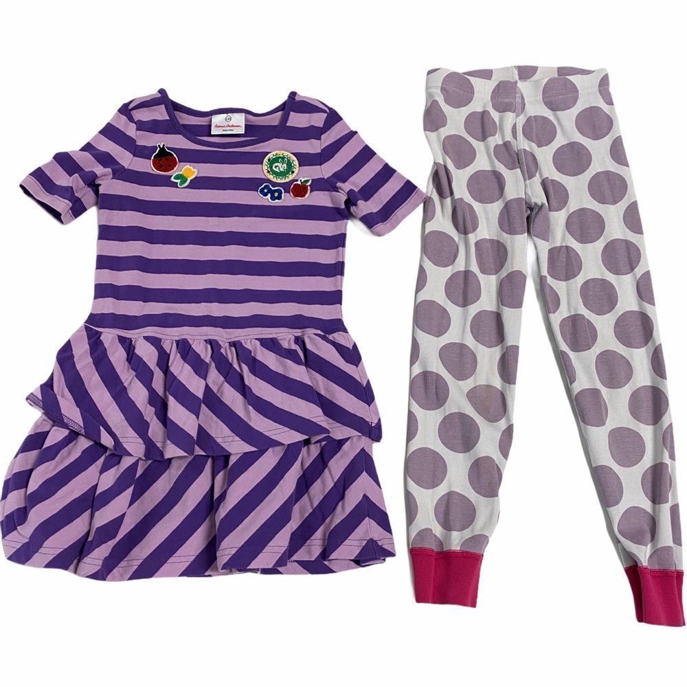 110 Cm Hanna Andersson Purple Dress-‎ Free Pajama